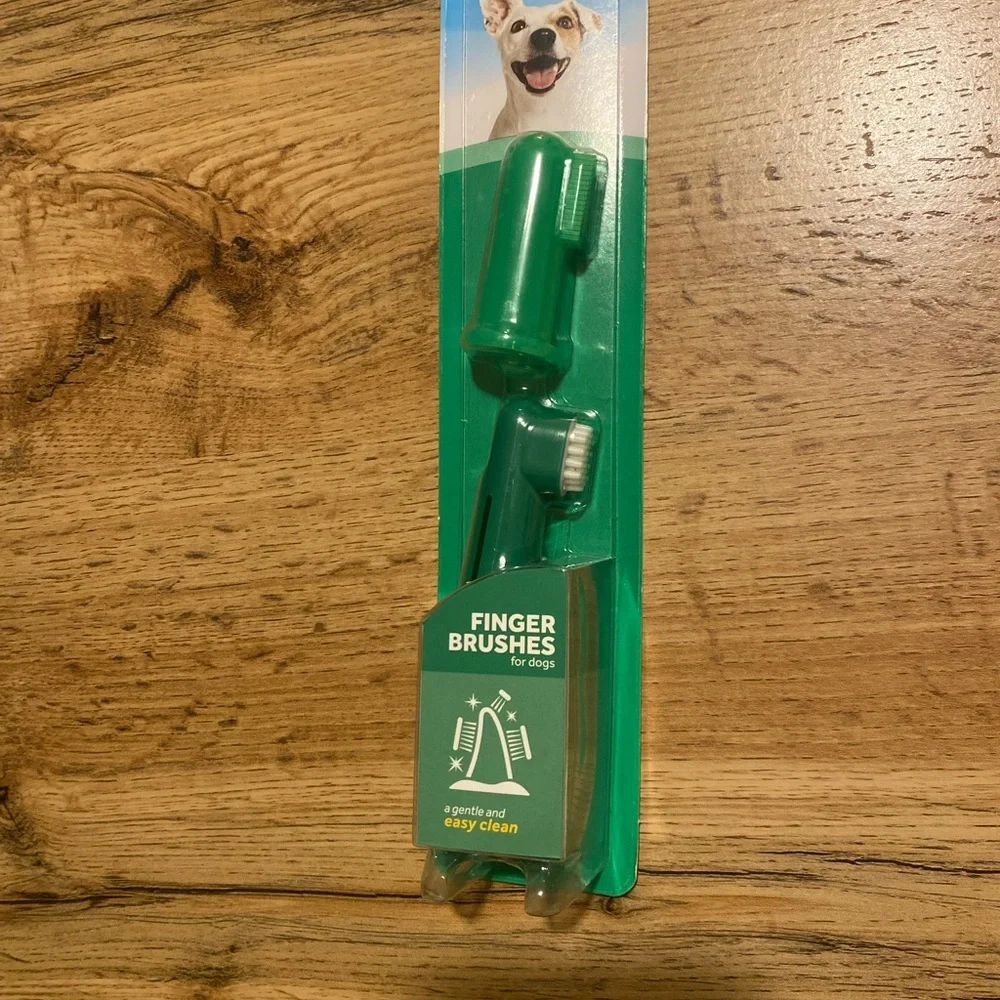 Dog Dental Kit – Tartar Control Gel + Finger Brushes – New
